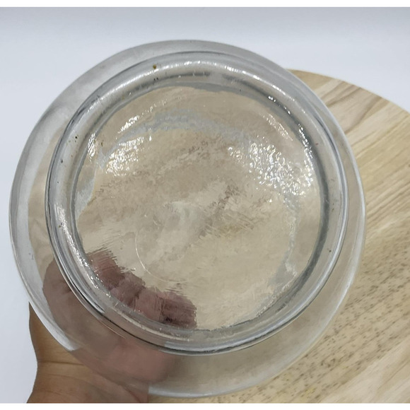 Glass Fish Bowl Vase Round Clear Globe Terrarium Candle Holder 7" Tall 5" Wide - Picture 5 of 5